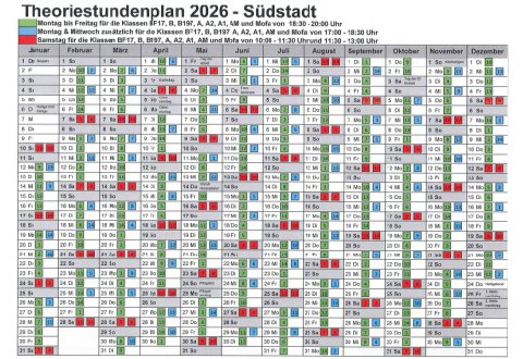 Theorieplan Südstadt - Fahrschule Frank Dopf