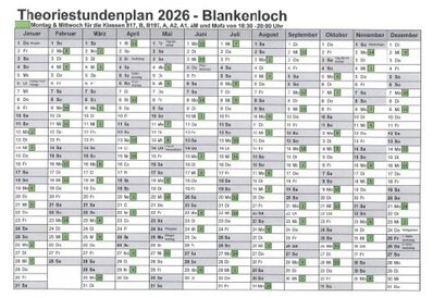 Theoriestundenplan Stutensee Blankenloch Fahrschule Frank Dopf, Karlsruhe