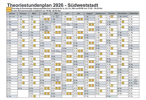 Theorieplan Südweststadt - Fahrschule Frank Dopf